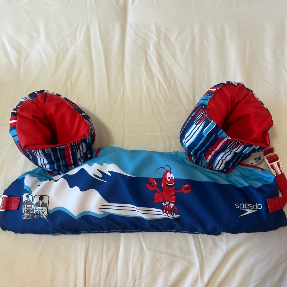 Speedo Blue and Red Child Life Jacket